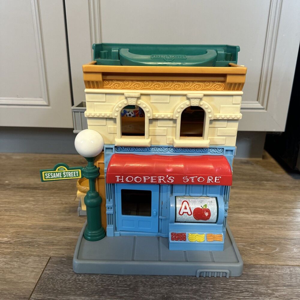 2010 Hasbro Sesame Street Hooper's Store 123 Apartment Building Playset Only